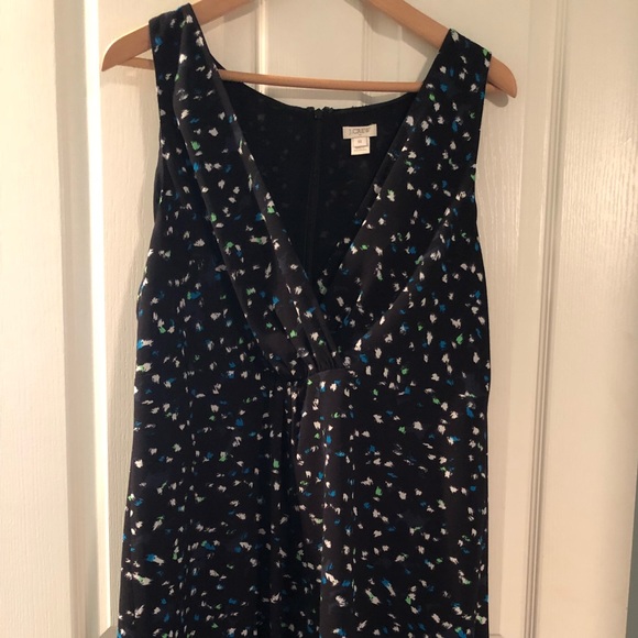 J Crew patterned surplice knee length dress. - Picture 2 of 3